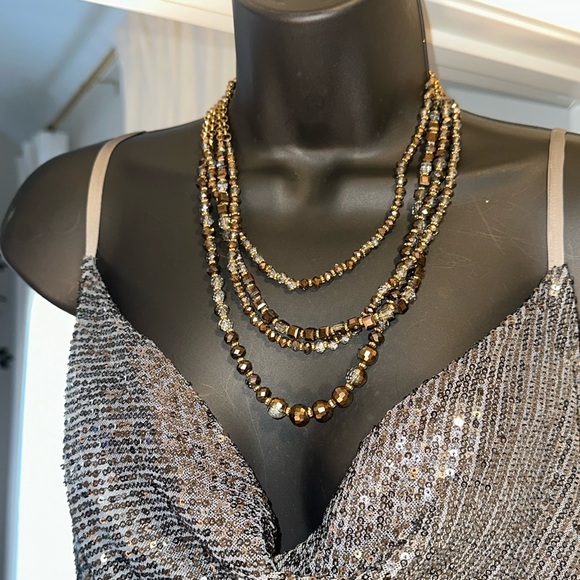 Elegant Black Sequin Dress - Picture 7 of 8